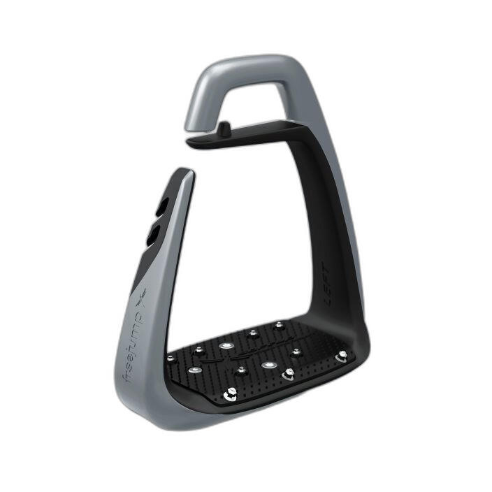 Freejump - Étriers De Sécurité D’équitation Freejump Soft Up Classic Pearl - Etrier - Gris|noir - No Size - Decathlon