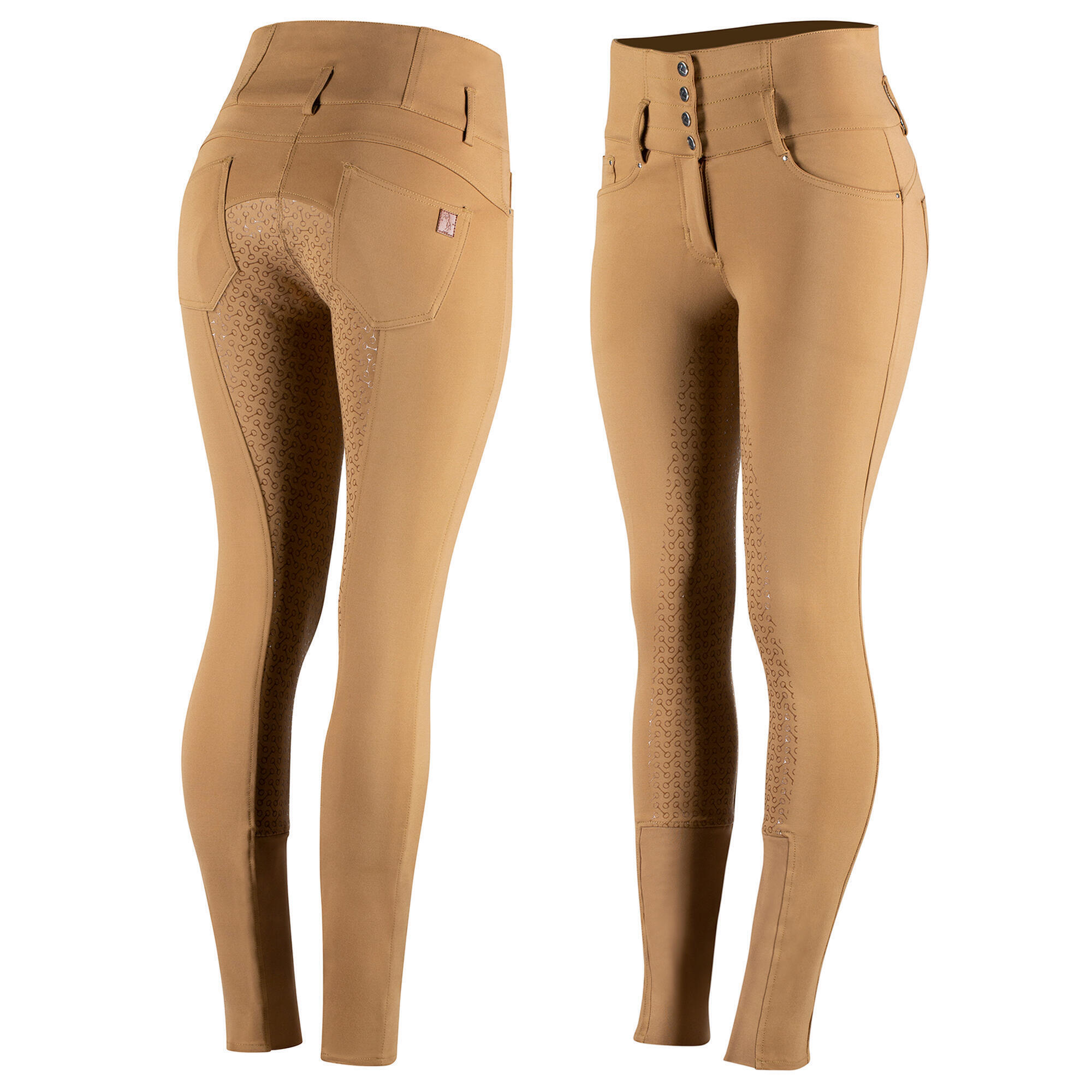 Women's full grip high-waisted riding pants Horze Tara