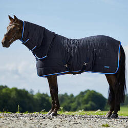 Couverture d'écurie pour cheval avec sous-couche et couvre-encolure Horze Glasgo