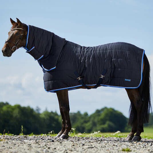 Horse stable rug with underlay and fur cover Horze Glasgo