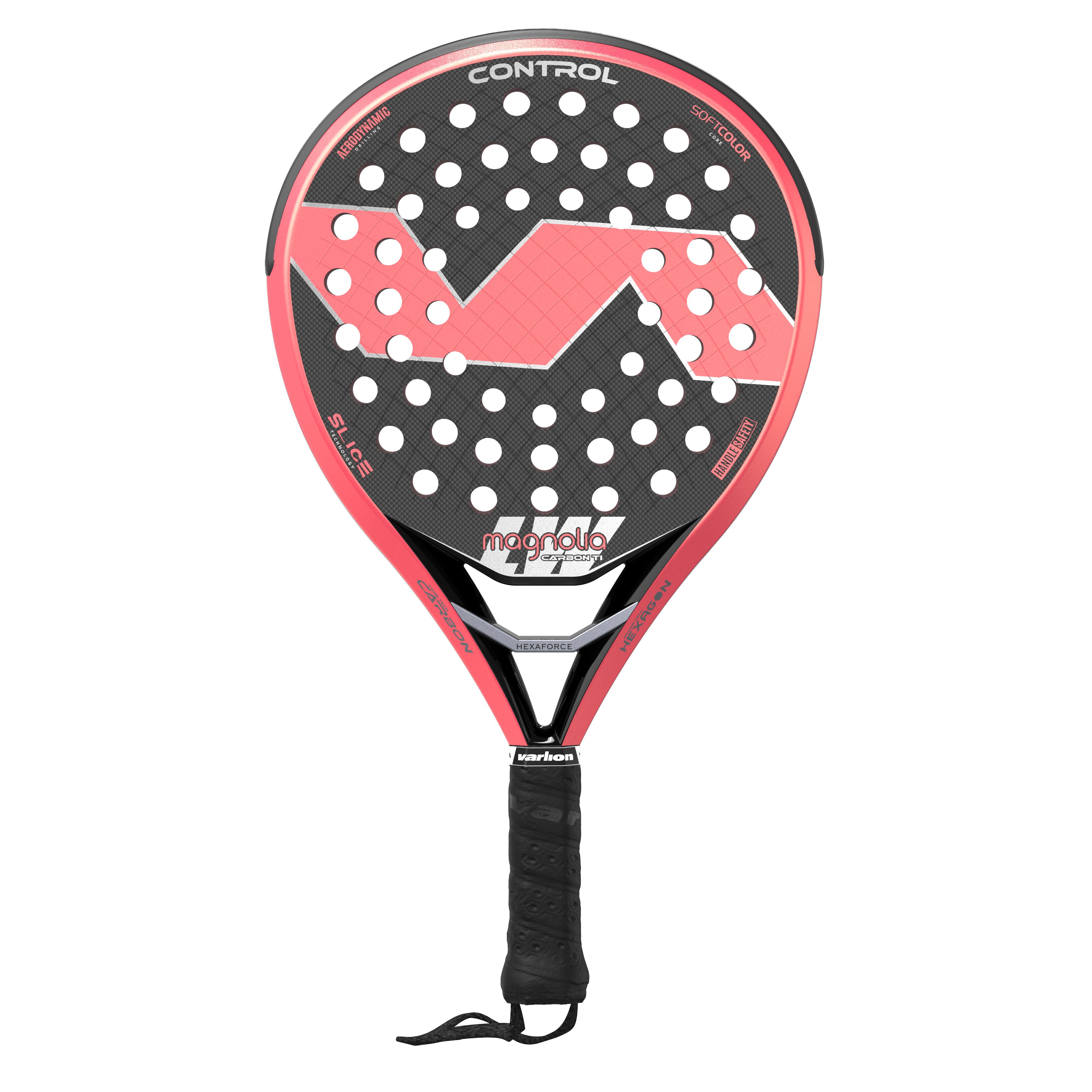 Varlion - Raquette De Padel Mujer Varlion 2023 Lw Carbon Ti Magnolia - Raquette De Padel - Multicolore|rouge - Taille Unique - Decathlon