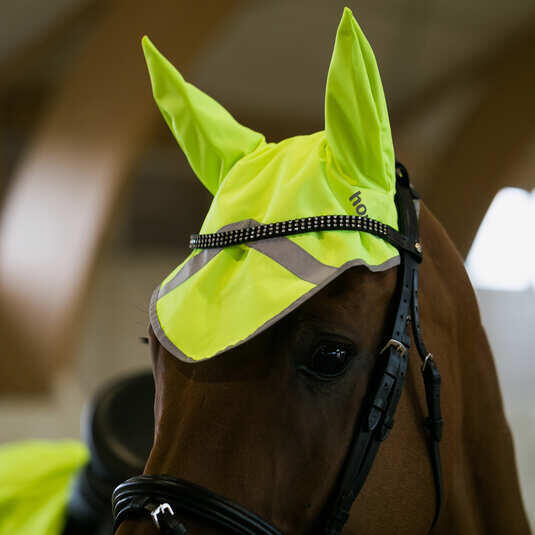 Reflektierende Fliegenhaube für Pferde Horze 2/2