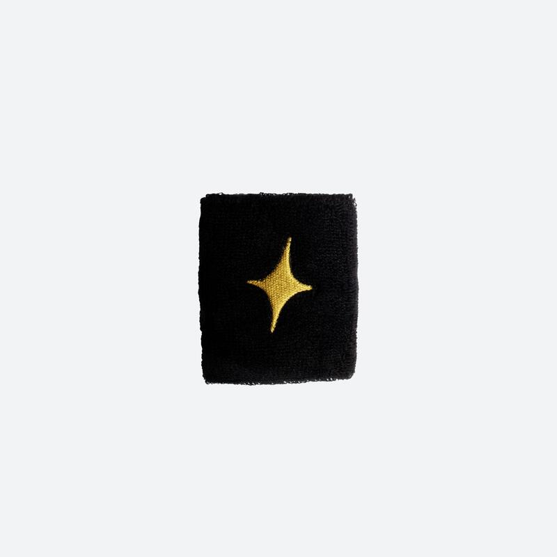 Muñequera negra con estrella dorada de StarVie