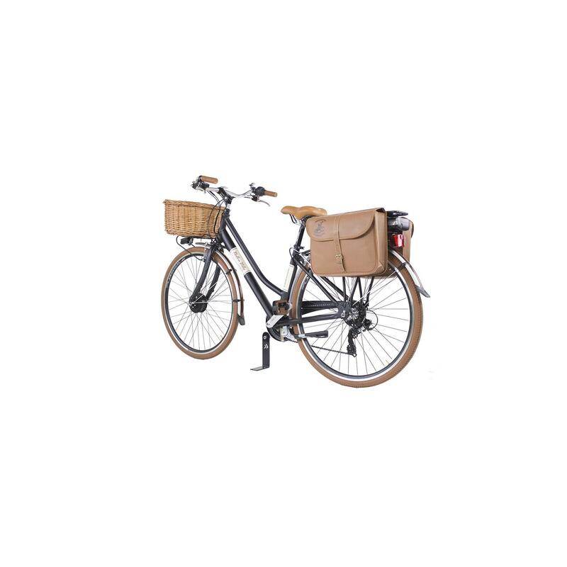 Bicicleta eléctrica de cidade Dolce Vita Mulher com bolsa e cesto - Preto