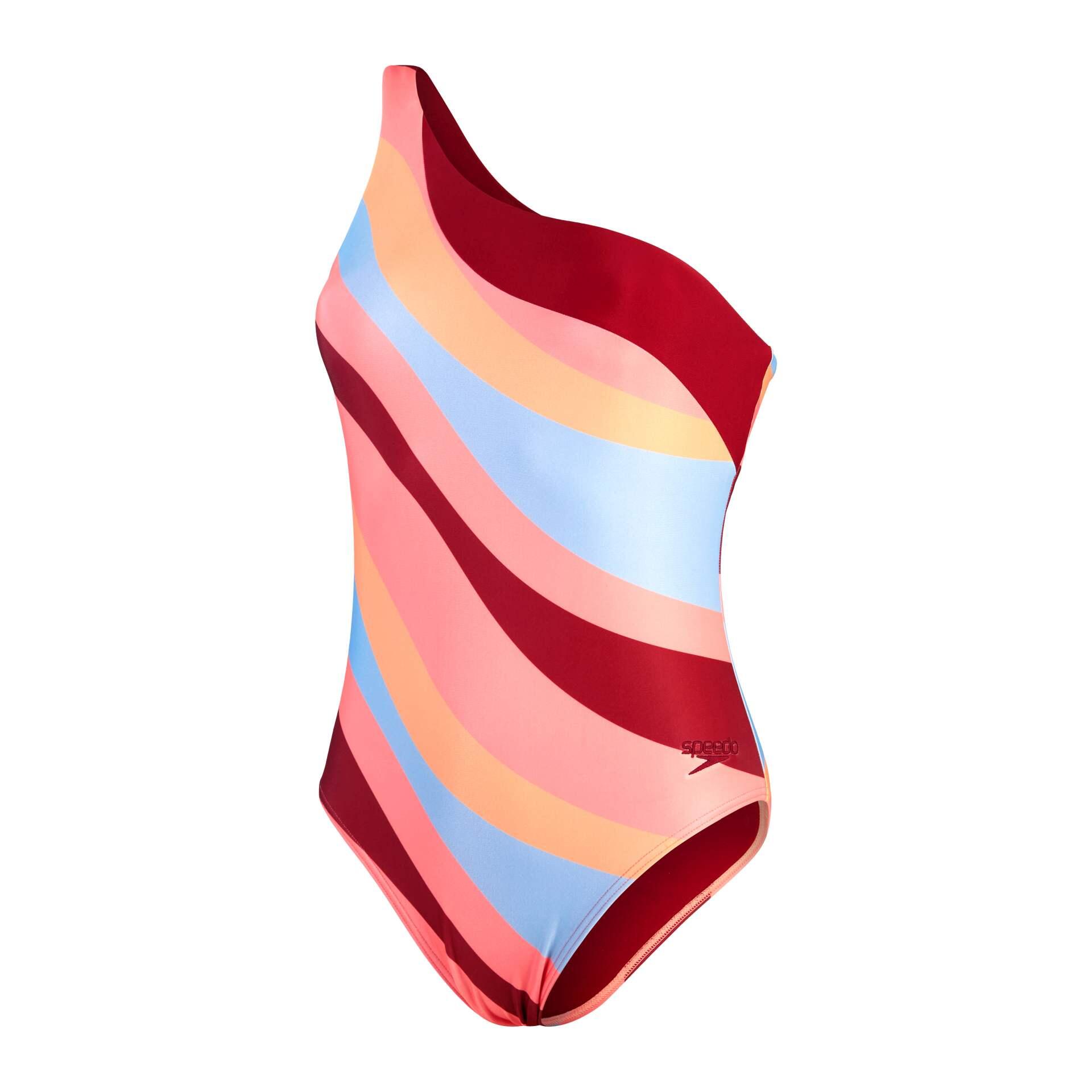 SPEEDO SPEEDO Vêtements de natation ECO PRINTED ASYMETRIC RED  Femmes RedOra 1/5