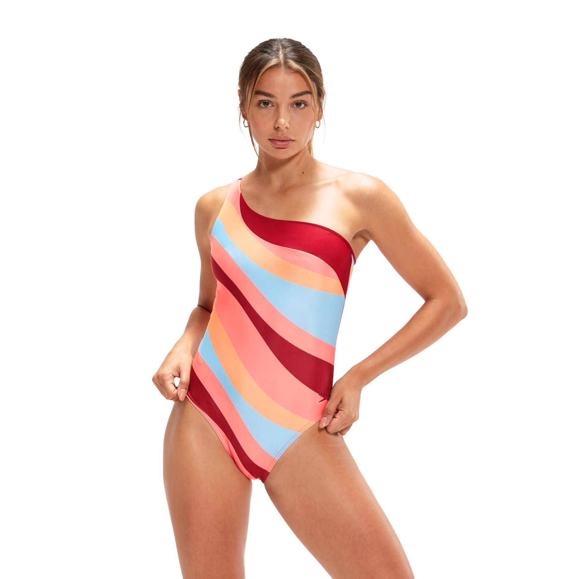 SPEEDO SPEEDO Vêtements de natation ECO PRINTED ASYMETRIC RED  Femmes RedOra 3/5
