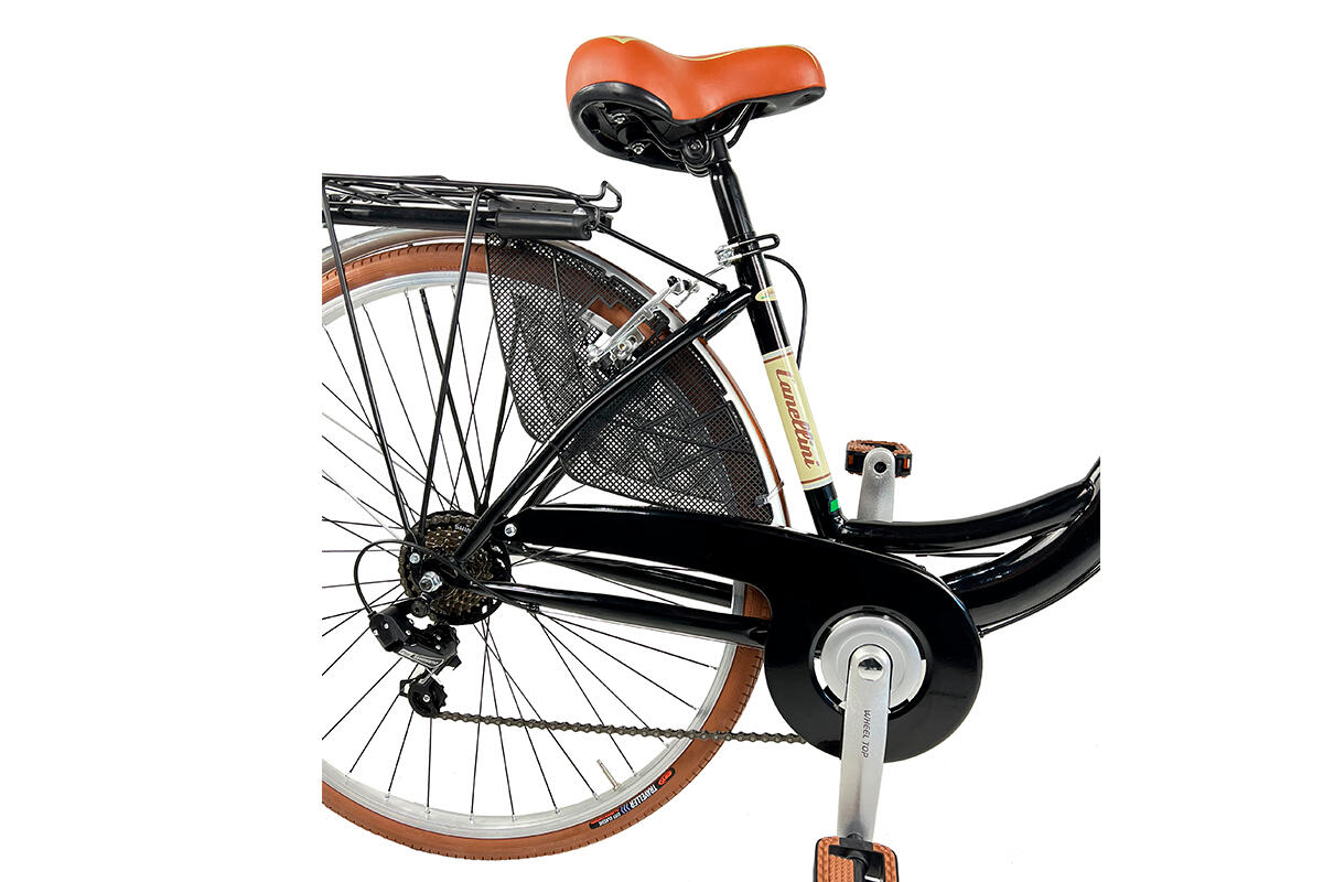Stadtfahrrad Dolce Vita by Canellini VENERE 28" mit Korb - Schwarz 3/5