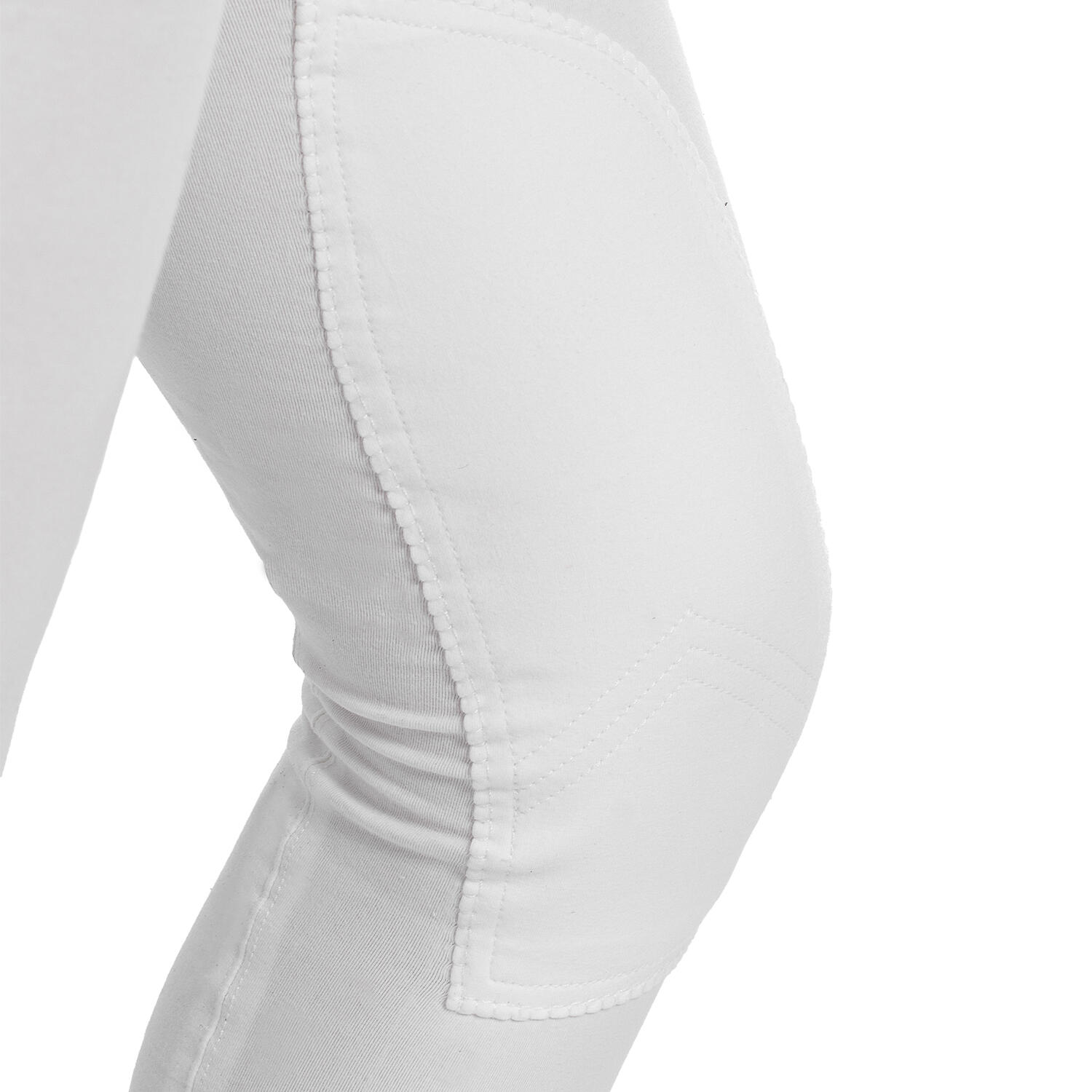 Pantaloni equitazione donna in cotone elasticizzato 3/4