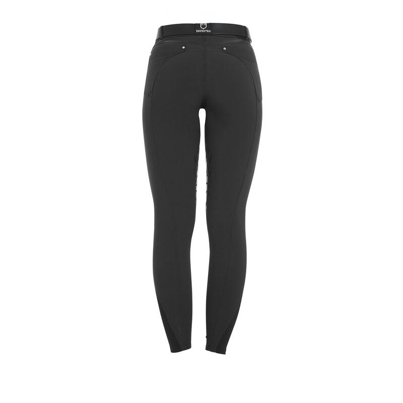 pantalon d'équitation  femme en tissu bi-élastique avec grip genou