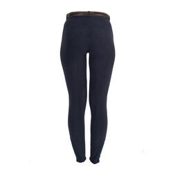 Pantaloni equitazione donna in cotone elasticizzato EQUESTRO