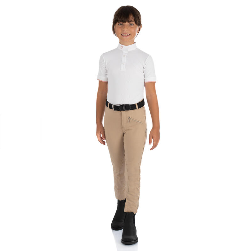 PANTALON D'ÉQUITATION JODHPUR ENFANT EN TISSU TECHNIQUE