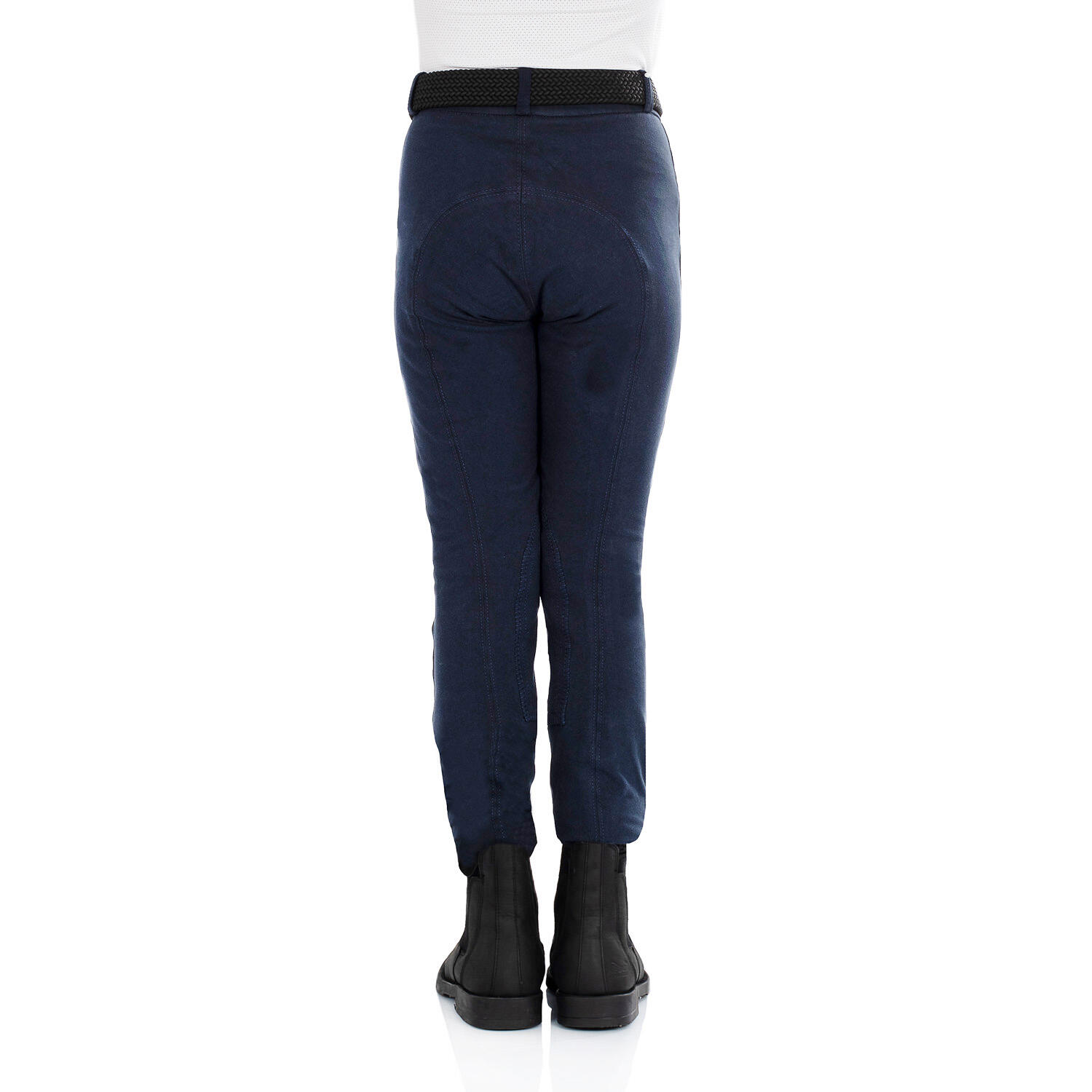 Pantaloni equitazione jodhpur bambini in tessuto tecnico 5/5