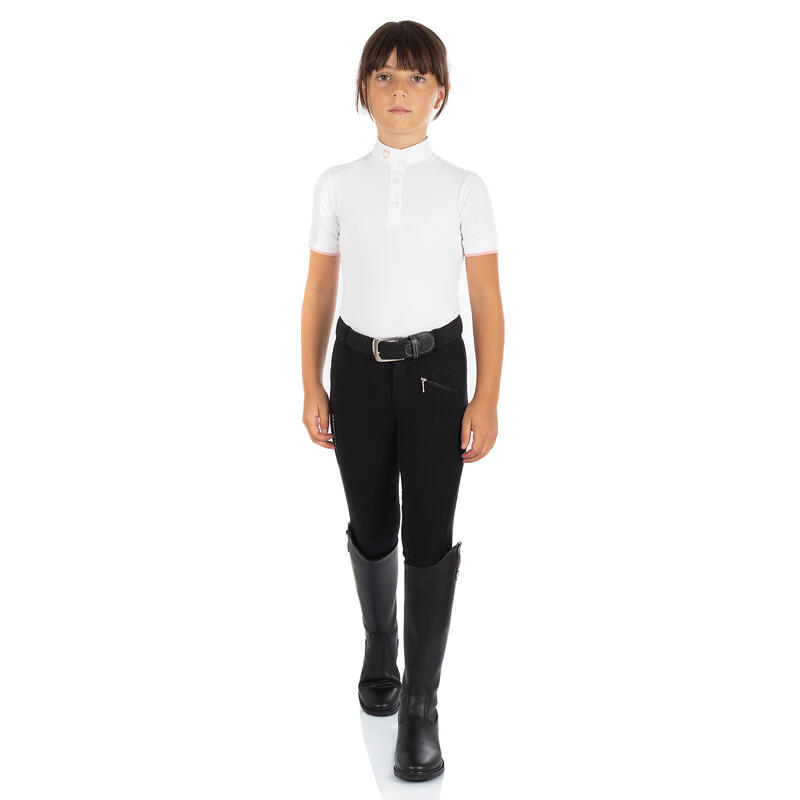 pantalon d'équitation enfant en tissu technique