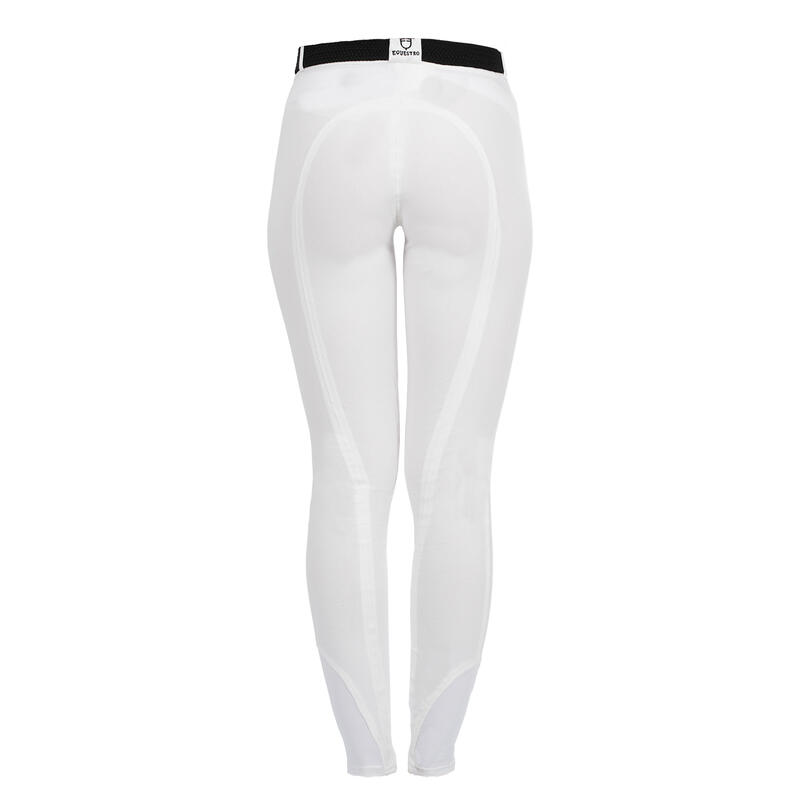 PANTALON D'ÉQUITATION FEMME EN COTON STRETCH AVEC GRIP