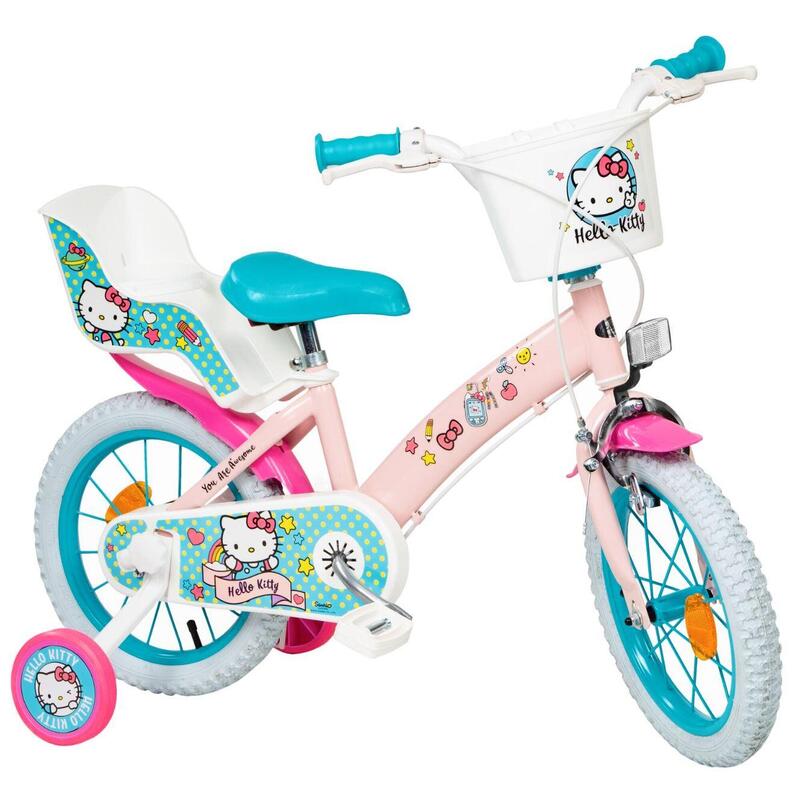 Bicicleta de Niños 14 pulgadas TOIMSA HELLO KITTY Rosa claro 3-5 Años