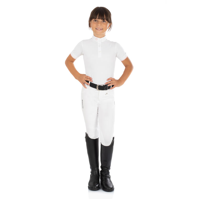 Pantaloni equitazione bambini in tessuto tecnico