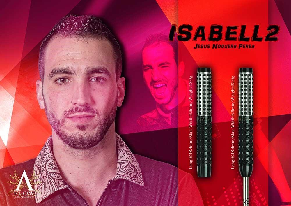 Dardos Dynasty Darts A Flow Isabell 2 Jesus Noguera Perea Steel 90% 22gr 6/6