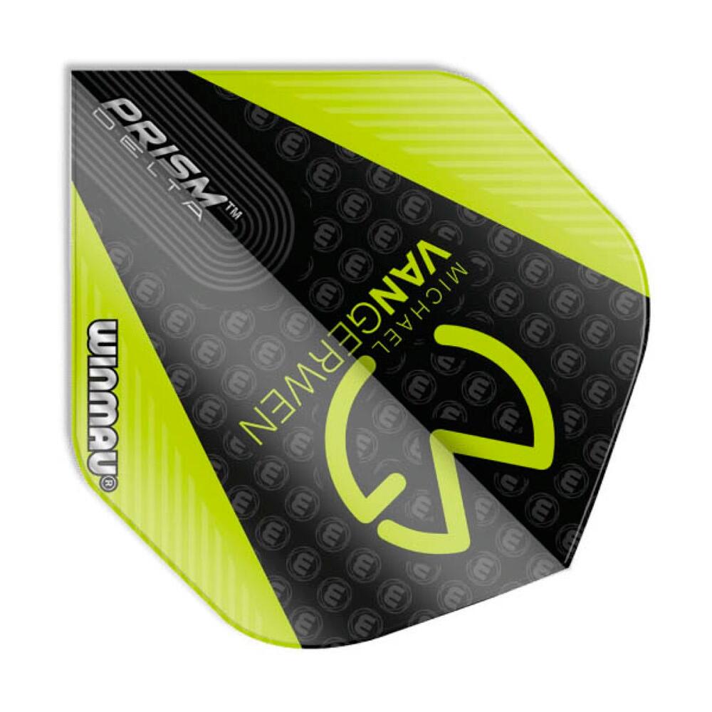 Winmau MvG Prism Delta vert alette avec logo 3/3