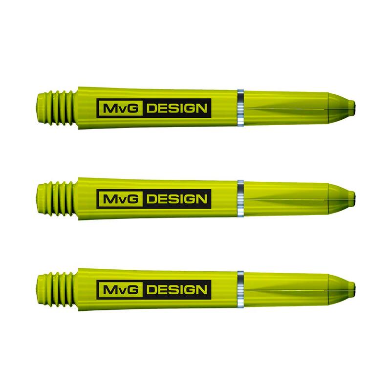 MvG Signature Nylon dart shafts groen short