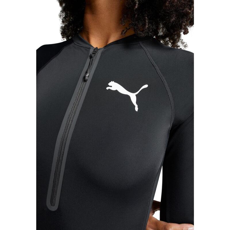 Costum de baie femei Puma Swim Women Long Sleeve Surf Suit 1p, Negru