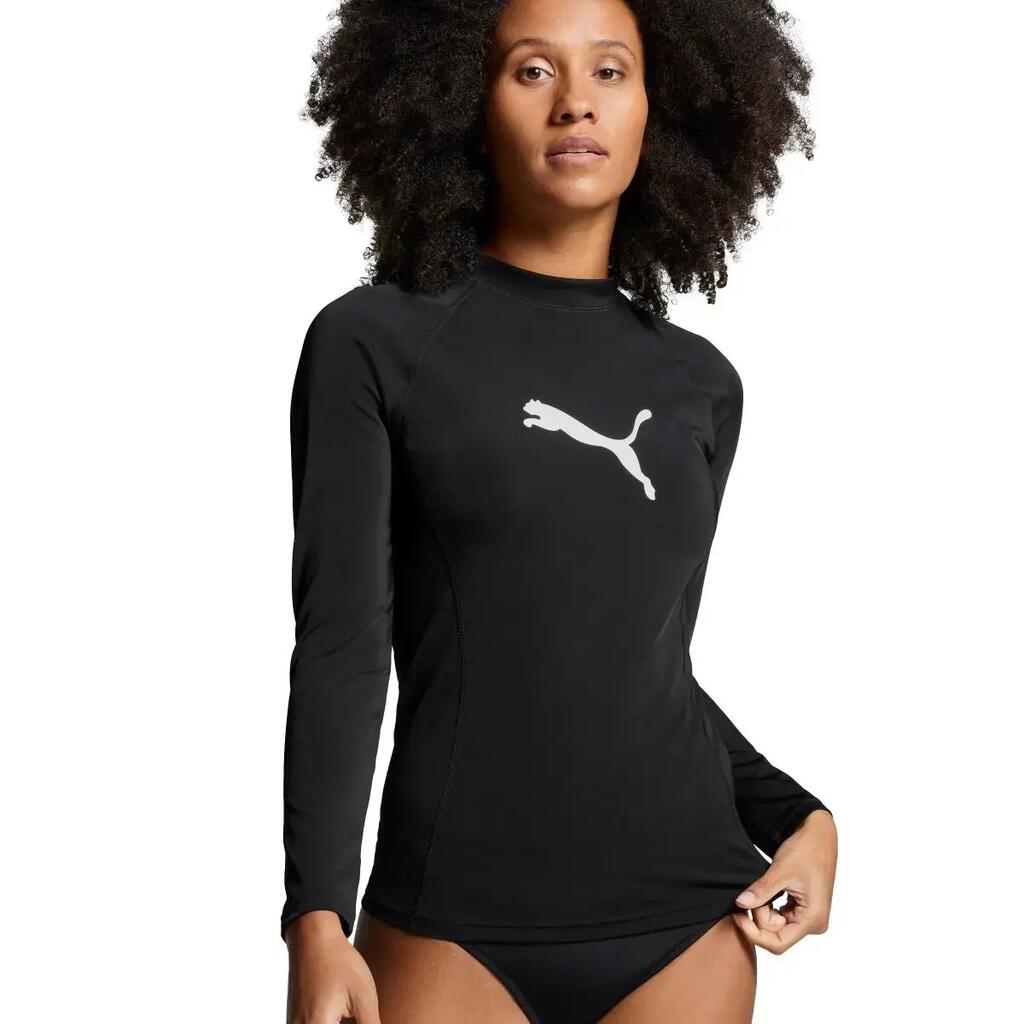 Blouse Puma Swim Women Long Sleeve Rash Guard 1, Black, Women