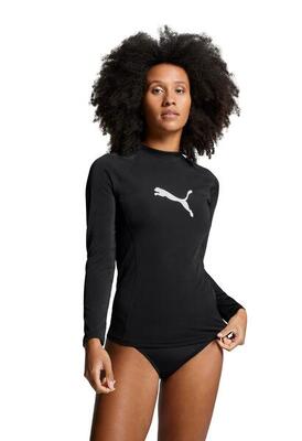 Puma swim rashguard voor dames met lange mouwen zwart