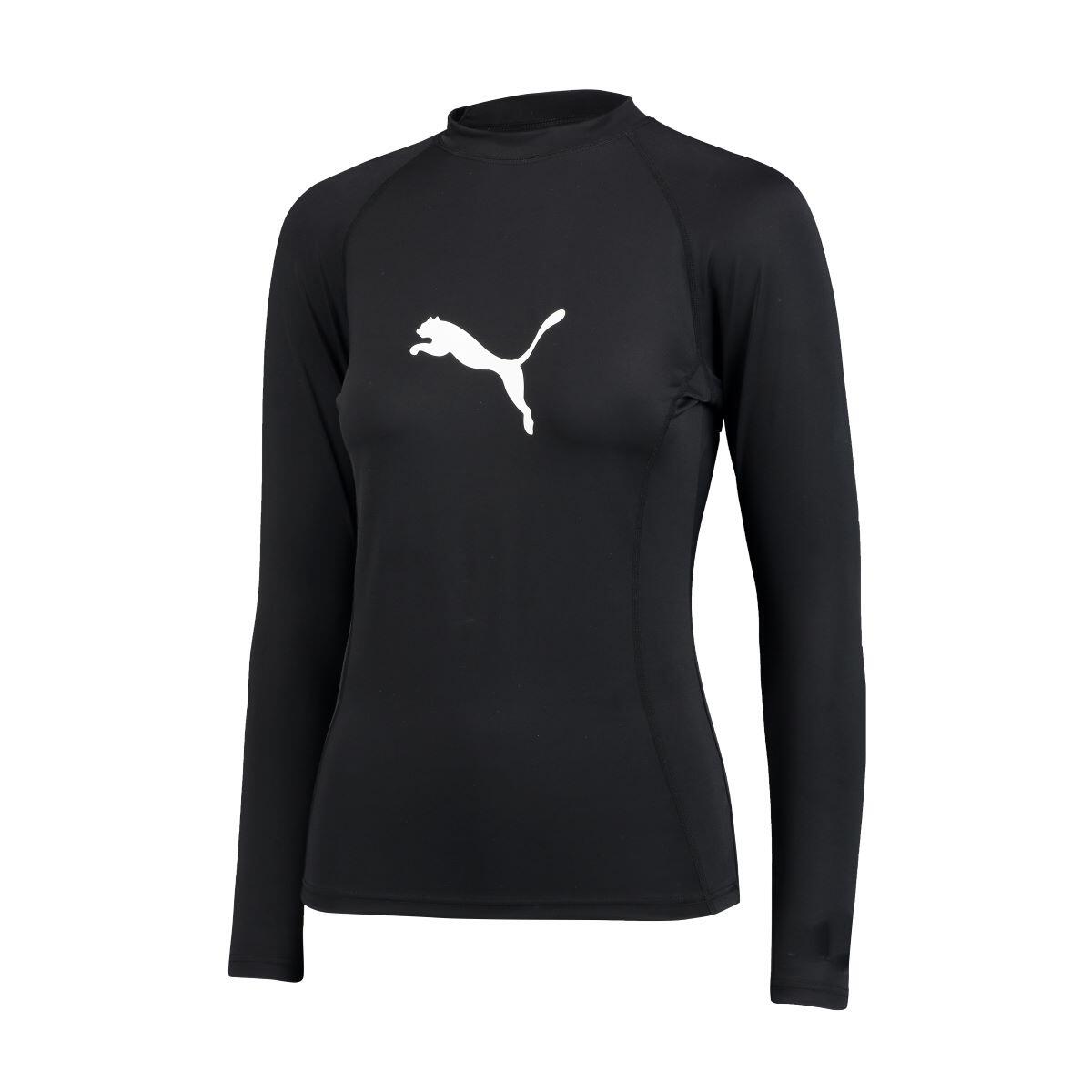 Camisola Puma Swim Women Long Sleeve Rash Guard 1, Preto, Mulheres 5/7
