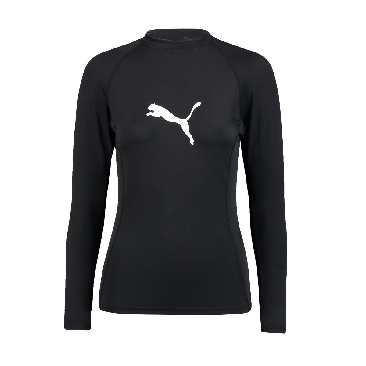 Camisola Puma Swim Women Long Sleeve Rash Guard 1, Preto, Mulheres 7/7