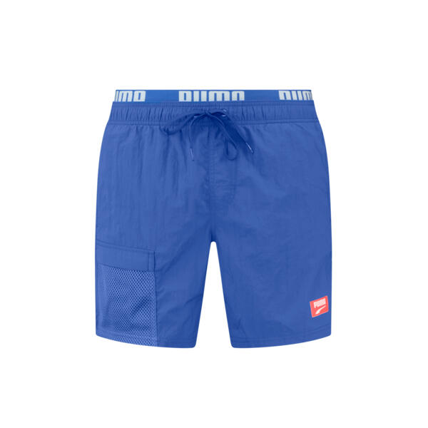 Bermudas Puma Swim Men Utility Mid Shorts 1p Chil, Azul, Hombre 5/7