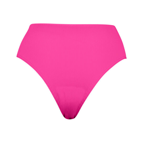 Puma Bikinibroekje Ribbed High Waist Brief Neon Pink Combo 1/5