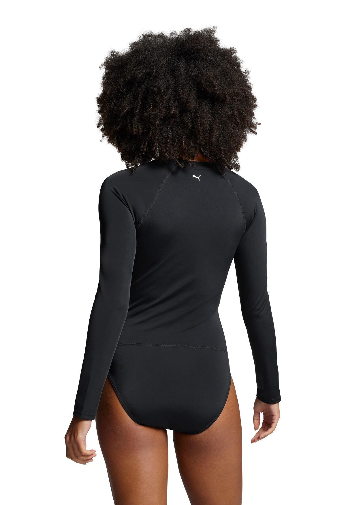 PUMA Swim Surfpak voor Dames met Lange Mouwen Zwart 2/5