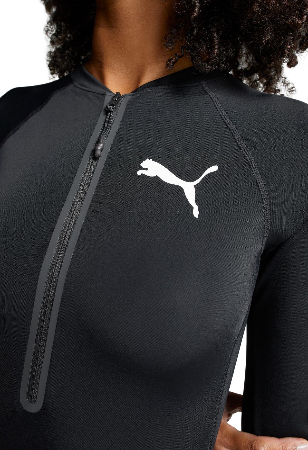 PUMA Swim Surfpak voor Dames met Lange Mouwen Zwart 3/5