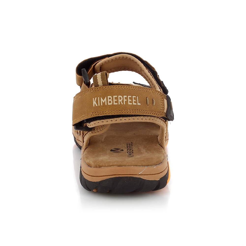 Sandalias de marcha para hombre - TOUQUES - Camel 3/4