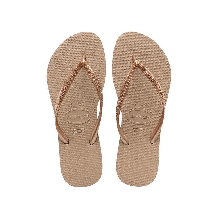 Women Slim Flip-Flops Rose Gold