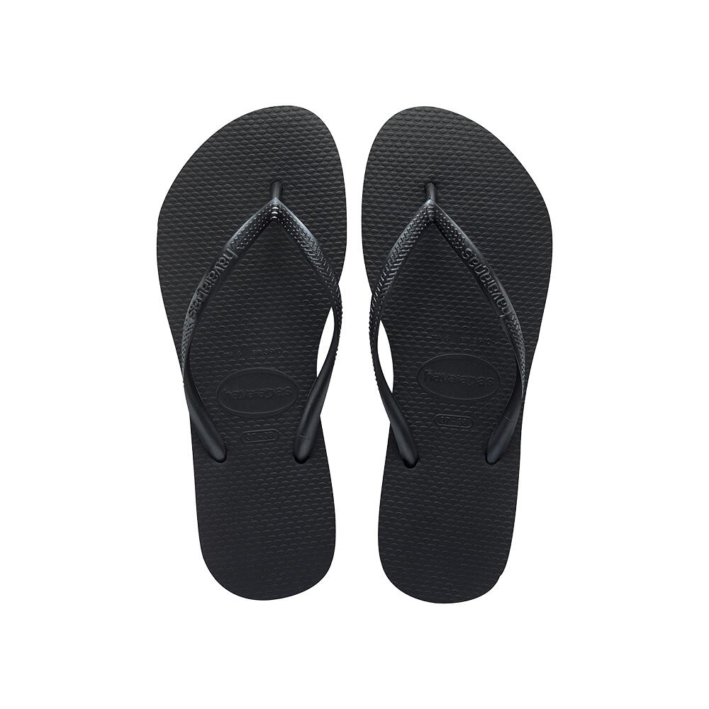 Women Slim Flip Flops Black