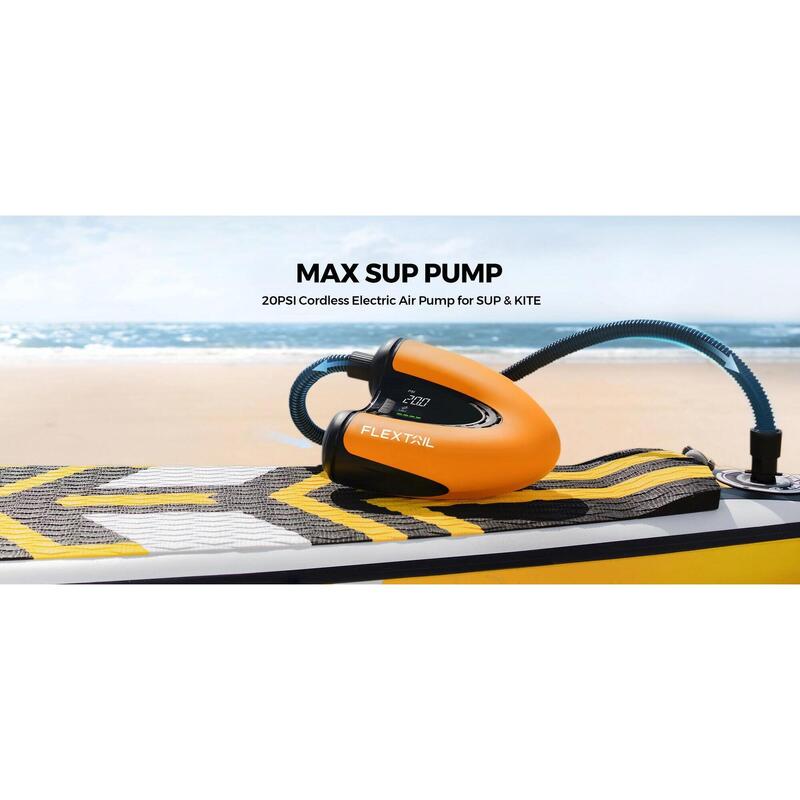 MAX SUP PUMP - 20PSI Cordless Rechargeable Air Pump (for SUP & KITE) - Orange