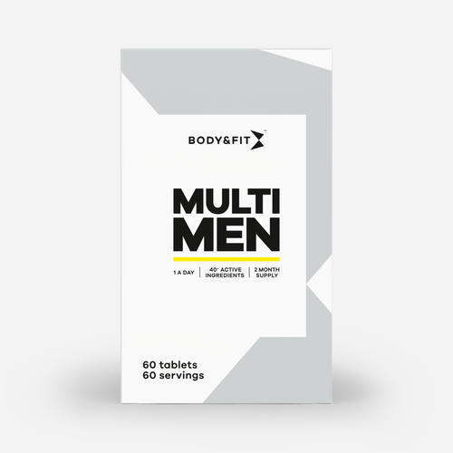 BODY&FIT Multi Men - Multivitamine voor Mannen - 60 Tabletten (2 maanden)