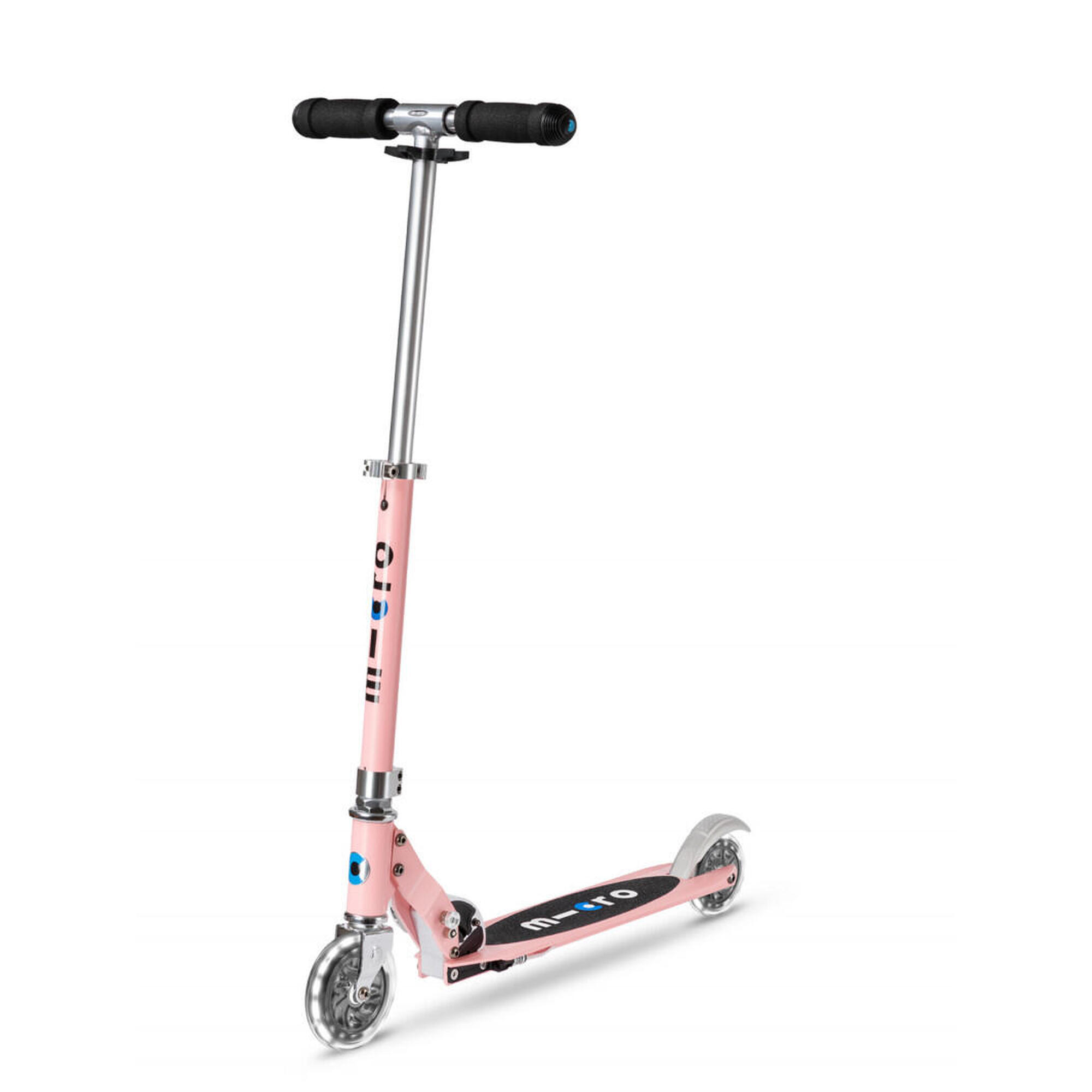 Trottinette enfant Micro Sprite Néon Rose LED