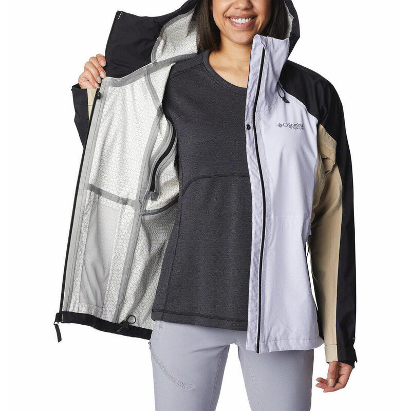 Regenmantel Mazama Trail Shell Damen - lila