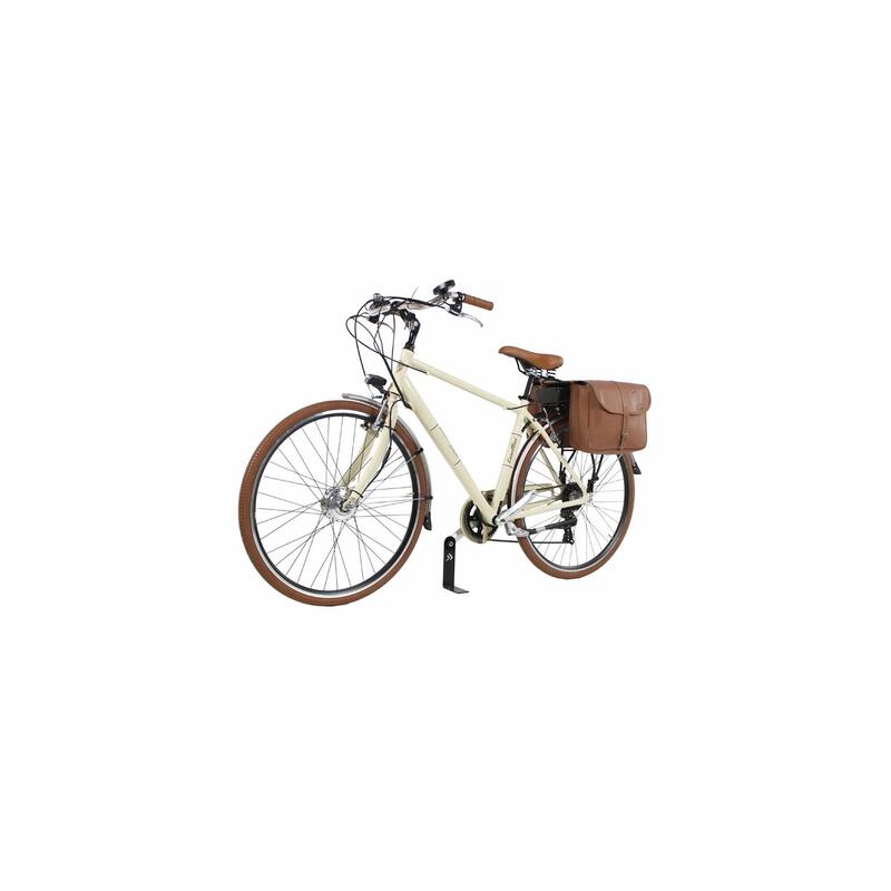 Bicicleta eléctrica de cidade Dolce Vita by Canellini Homem com saco - Creme