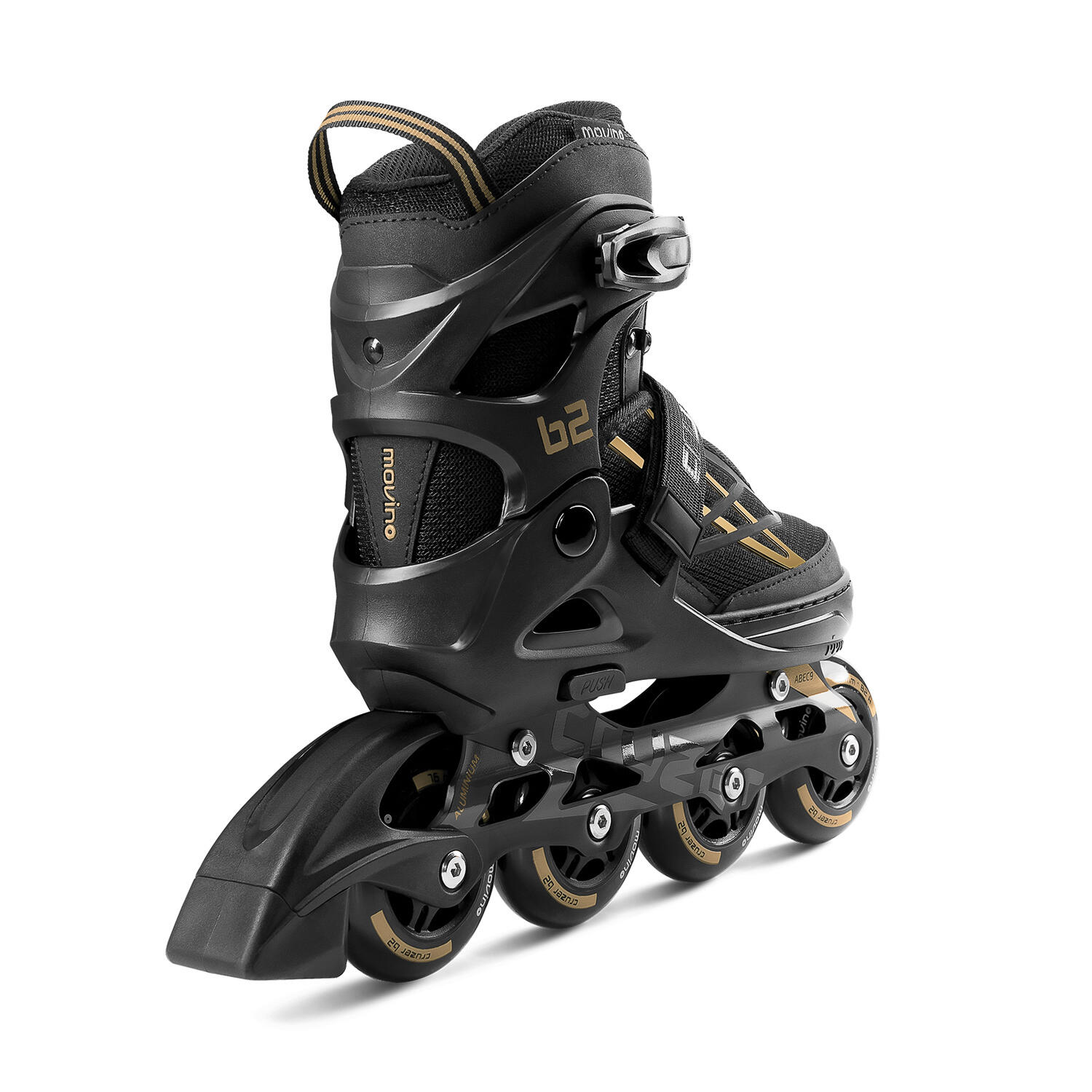 Patines fitness regulables para niños Movino Cruzer B2 dorado 4/8