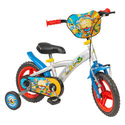 Bicicleta Niños 12'' Superthings + Ruedines (3 - 5 Años) - Mundo Consumible  Tienda Informática Juguetería Artes Graficas