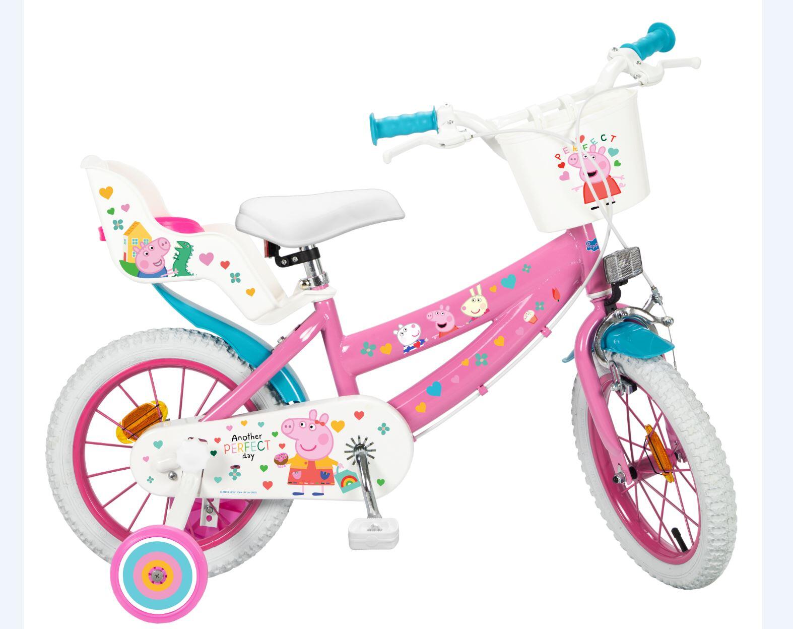 Bicicleta Infantil 12" EN71 PEPPA PIG ROSA 6/6