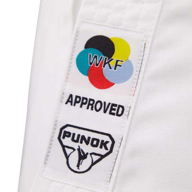 Punok Karate Training Gi Uniforme avec ceinture gratuite, approuvé par la WKF