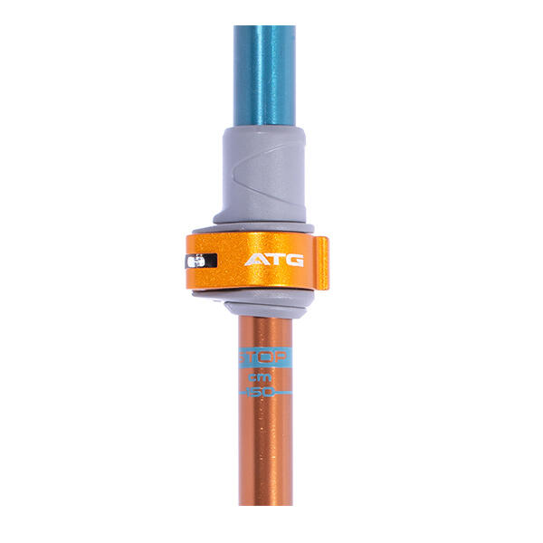 Set bete telescopice Pinguin Tour Long, 2 bucati, 86-150cm, albastru/portocaliu