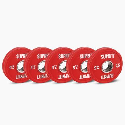 Suprfit mini bumper plates - 25 kg set