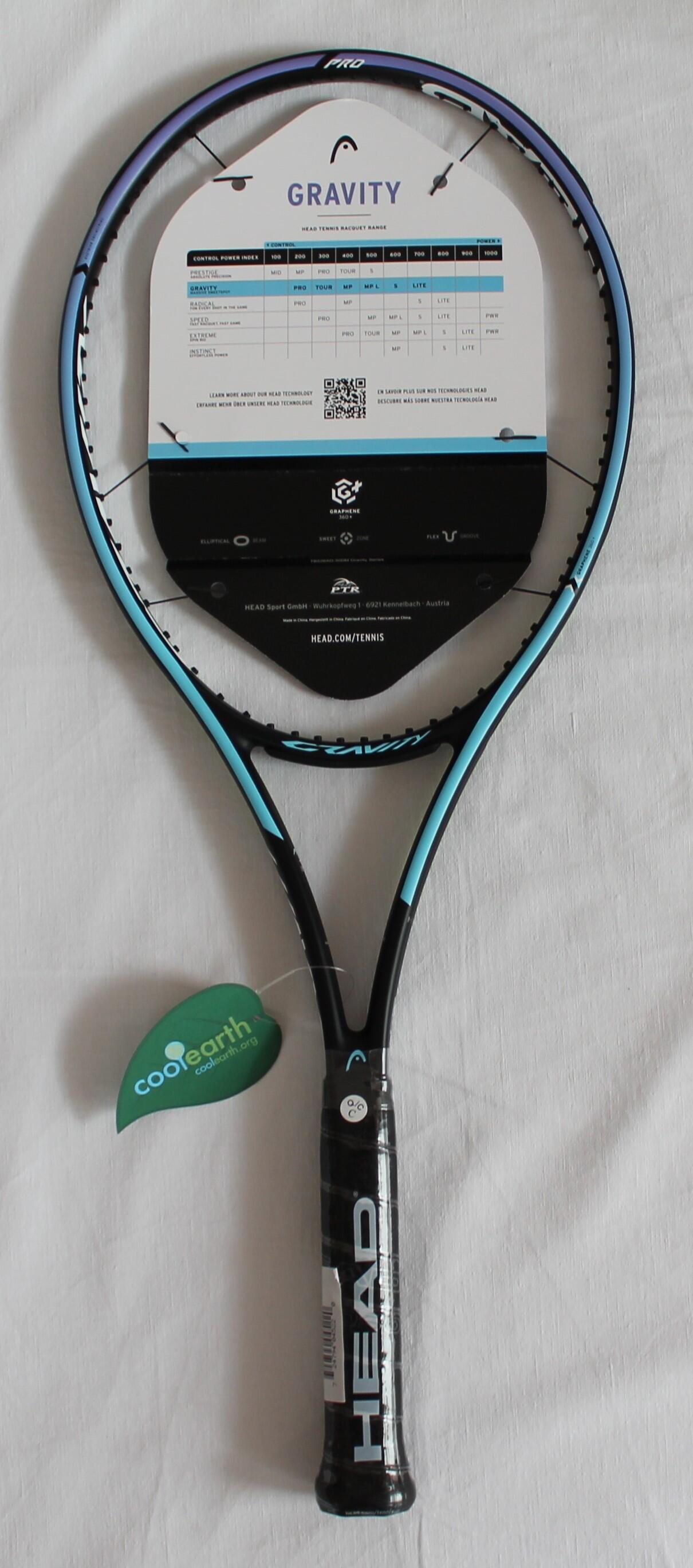 HEAD Gravity PRO Graphene 360+ Alexander Zverev Turnierschläger unbesaitet 4/7