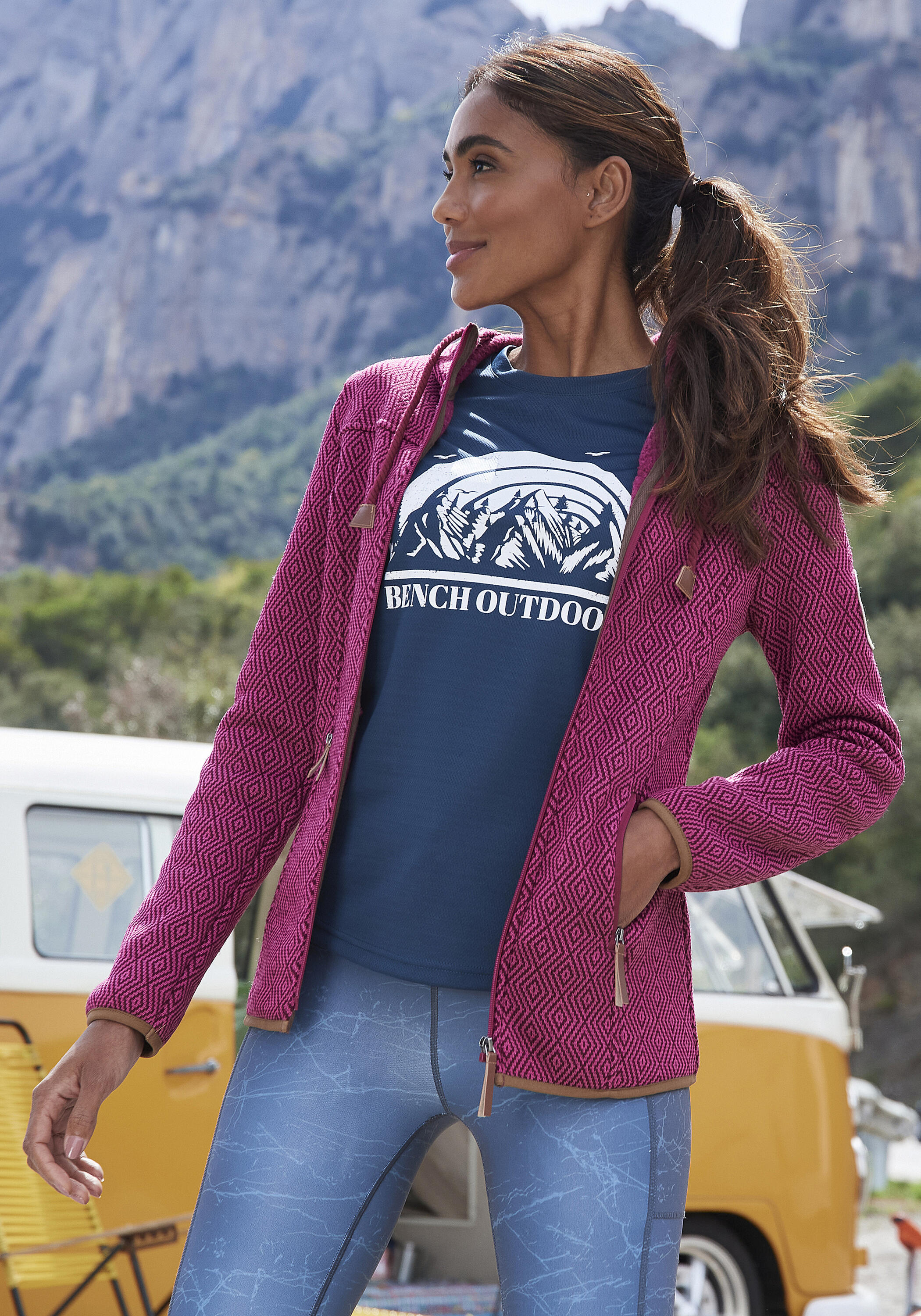 Damen Fleecejacke 3/5