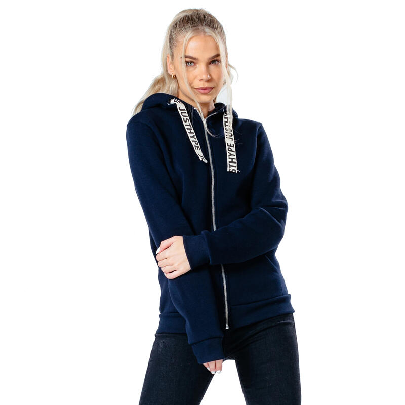 Sweatshirt voor vrouwen Justhype Drawstring Zip Hoodie