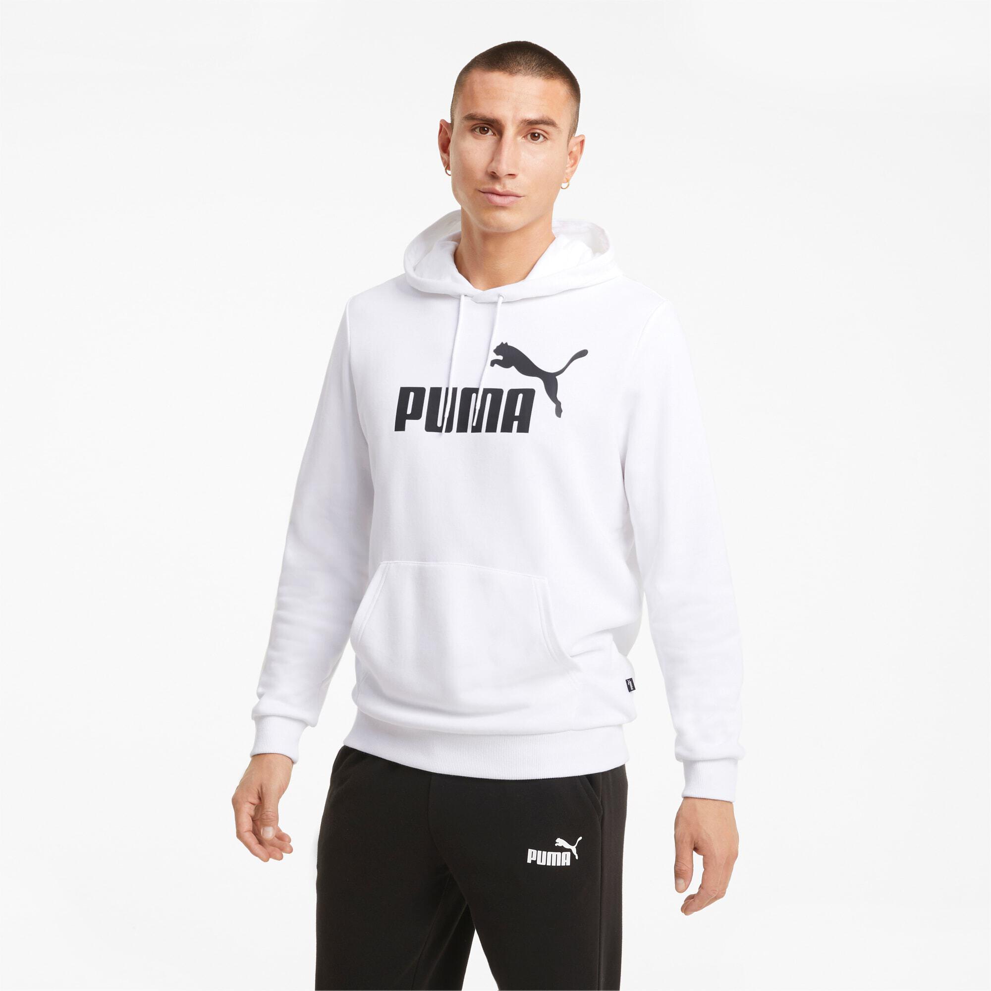 Hoodie à gros logo Essentials+ Homme PUMA White 6/7